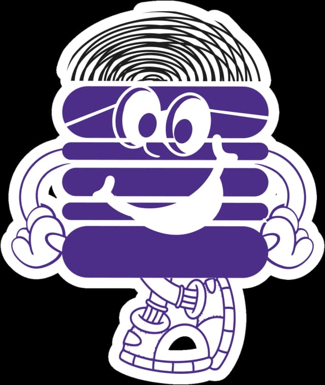Flaky, the Flak'd mascot, excited